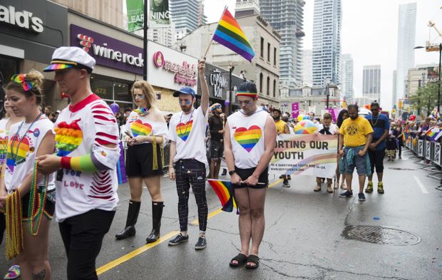 Minute de silence au Gay Pride 2018 à Toronto