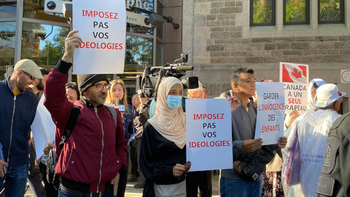 Manif antitrans à Montréal