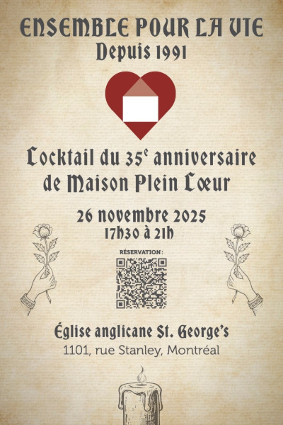 Affiche annonçant le cocktail